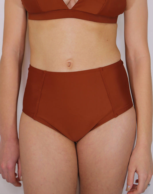 Bas de maillot de bain menstruel - MAYA - Caramel