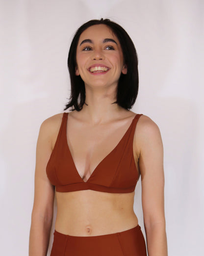 Haut de maillot de bain - NAOMI - Caramel