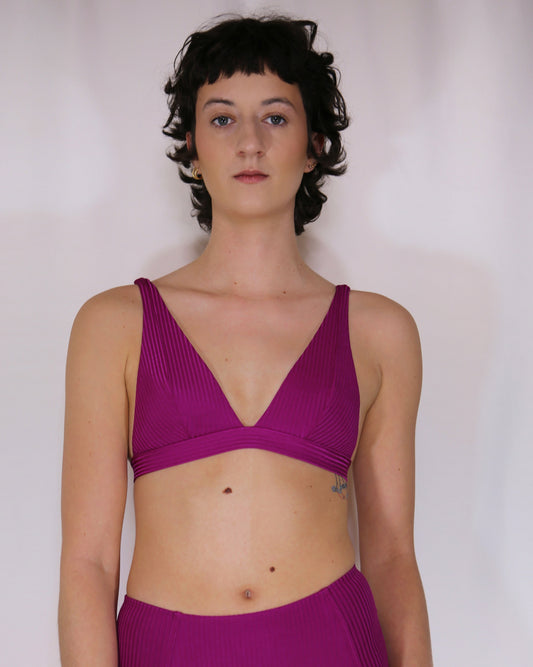 Haut de maillot de bain - NAOMI - Framboise